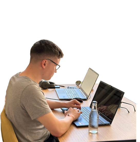 StriveX consultants discussing client financial solutions